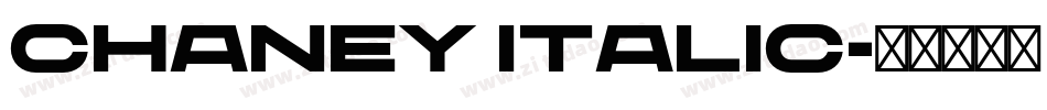 Chaney Italic字体转换